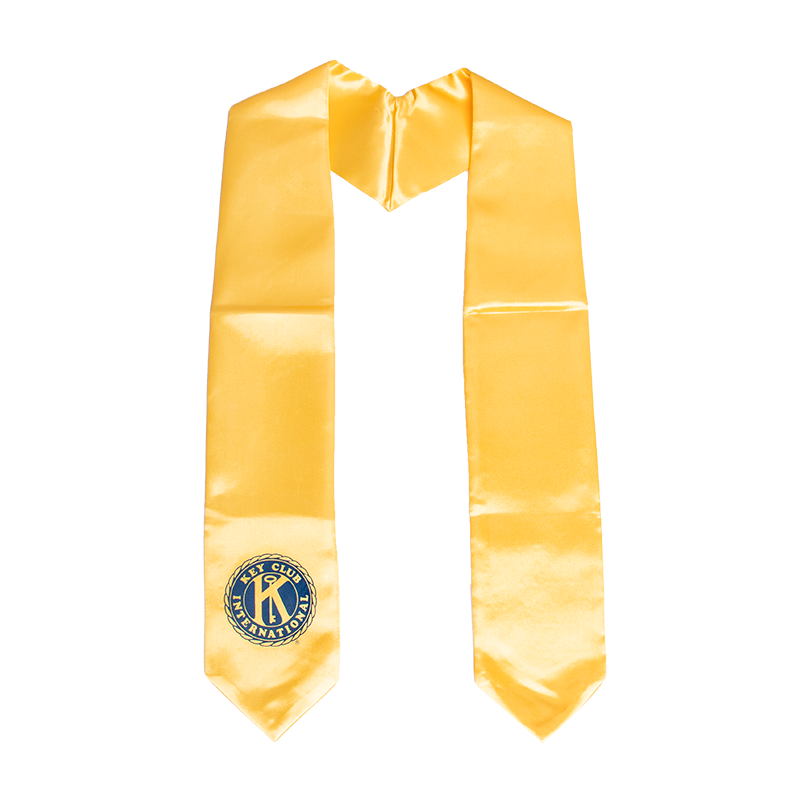 Key Club Graduation Stole: Gold | Kiwanis Family Products